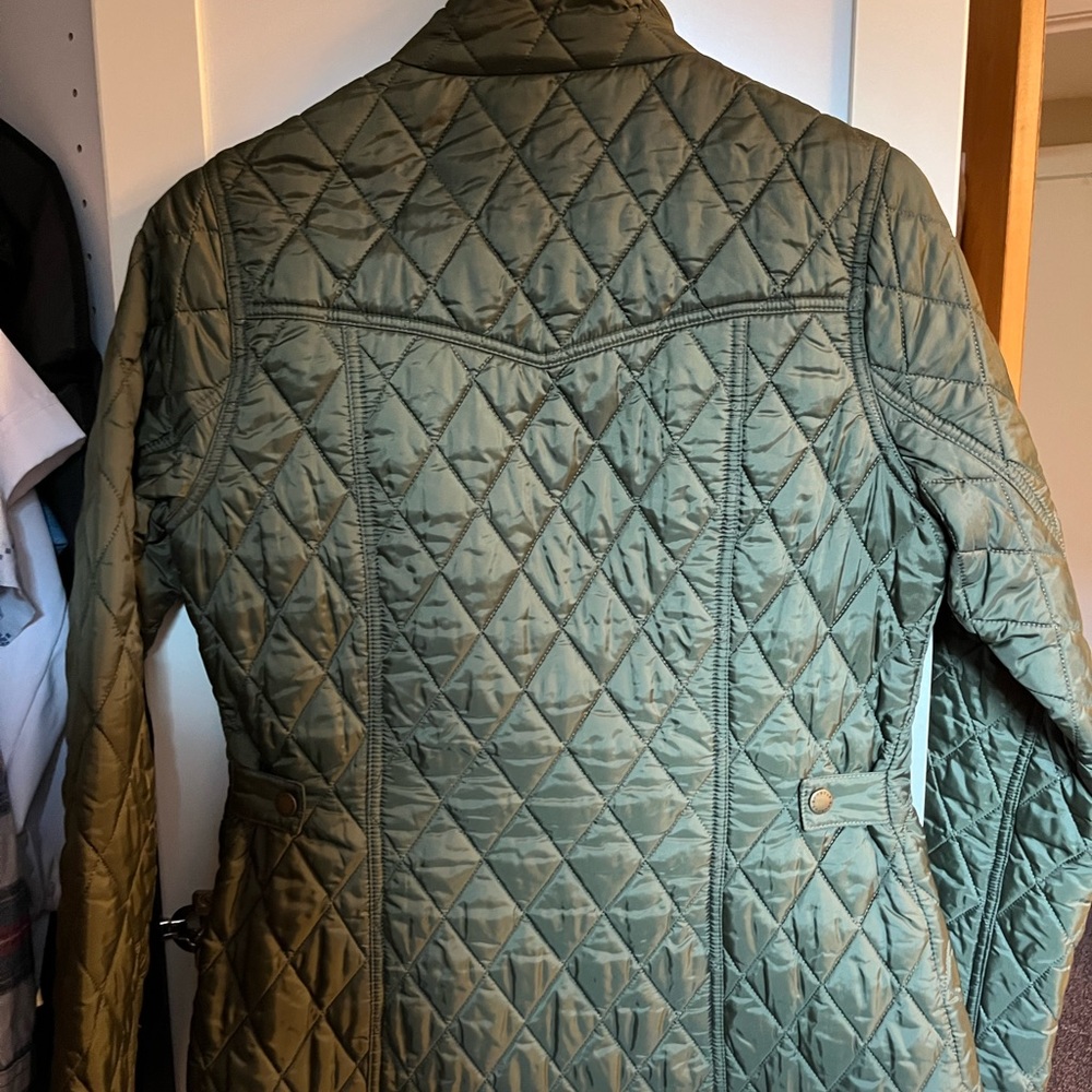 Green Barbour jacket